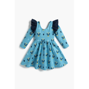 Monica + Andy Monica + Andy Hanukkah Celebration Double Ruffle Dress