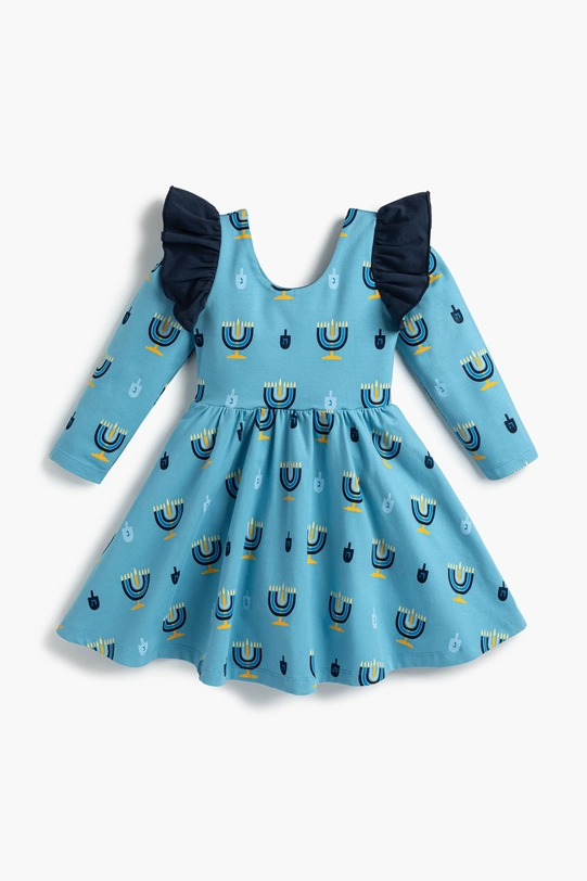 Monica + Andy Monica + Andy Hanukkah Celebration Double Ruffle Dress