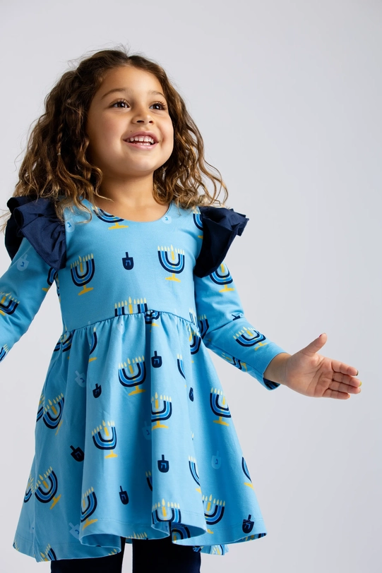 Monica + Andy Monica + Andy Hanukkah Celebration Double Ruffle Dress