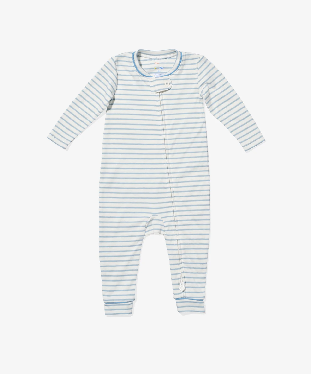 Oso & Me Oso & Me Ziggy Mini Stripe Zip Romper