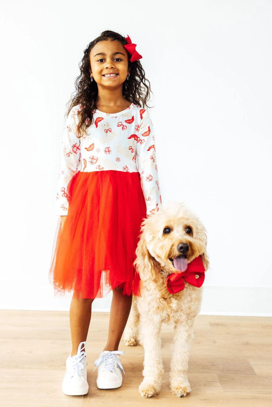 Mila & Rose Mila & Rose Santa Paws L/S Tutu Dress