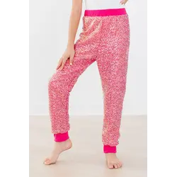 Mila & Rose Mila & Rose Hot Pink Sequin Joggers
