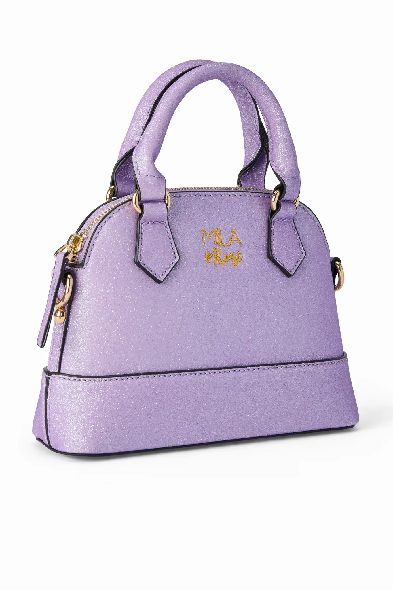 Mila & Rose Mila & Rose Lavender Glitter Girl's Crossbody Purse