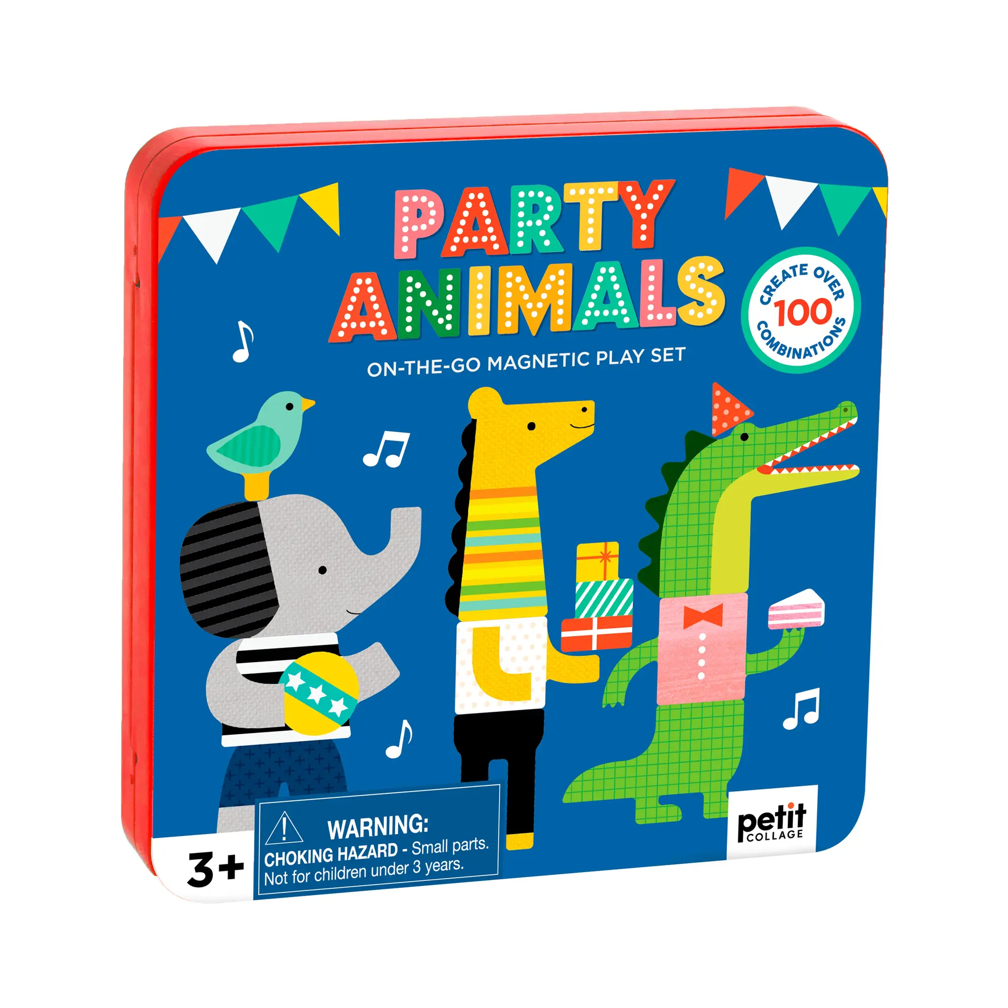 Chronicle Books Party Animals On-the-Go Magnetic Play Set