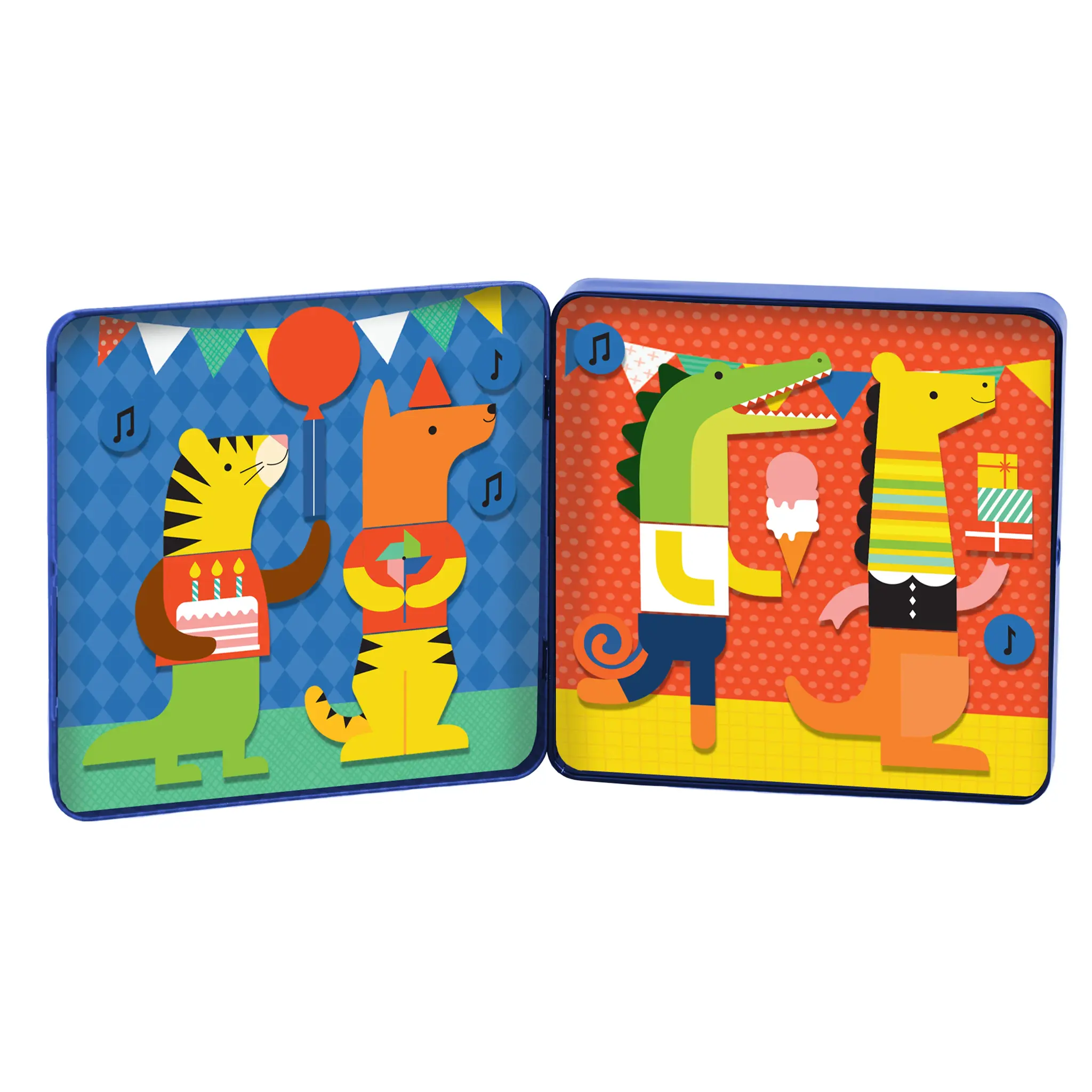 Chronicle Books Party Animals On-the-Go Magnetic Play Set