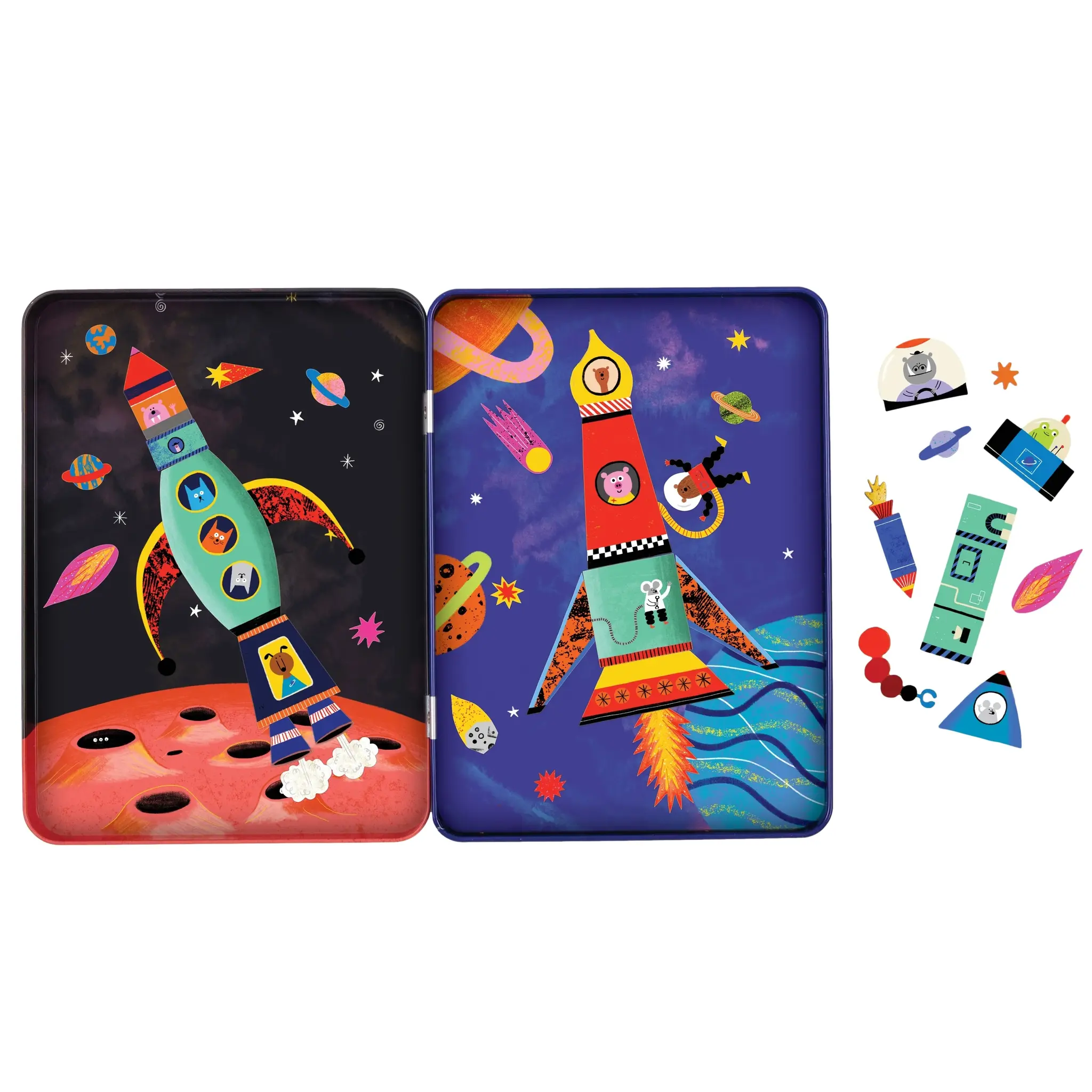 Chronicle Books Rocket Ships Magnetic Build-it