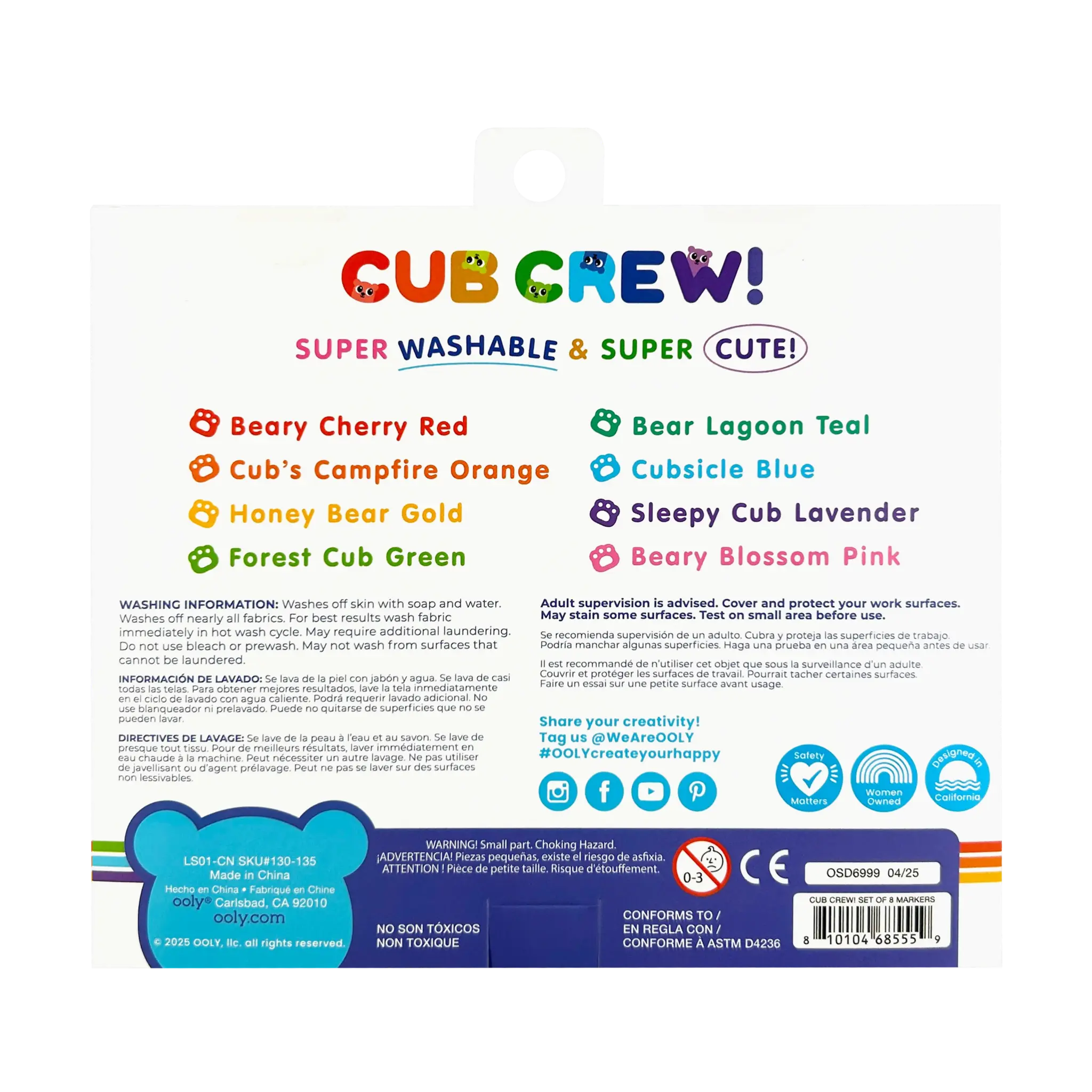 ooly Cub Crew: Markers (Set of 8)