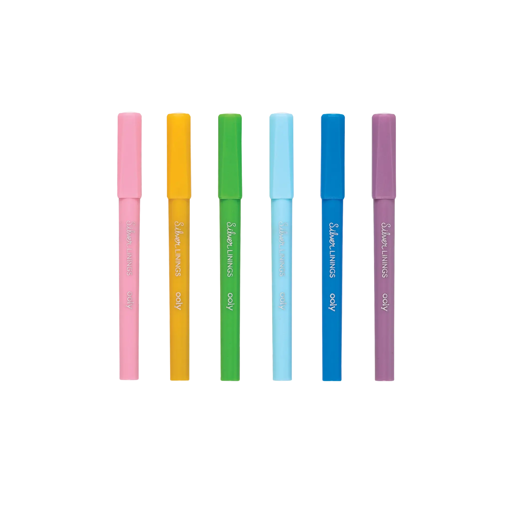 ooly Silver Linings Outline Markers - Set of 6