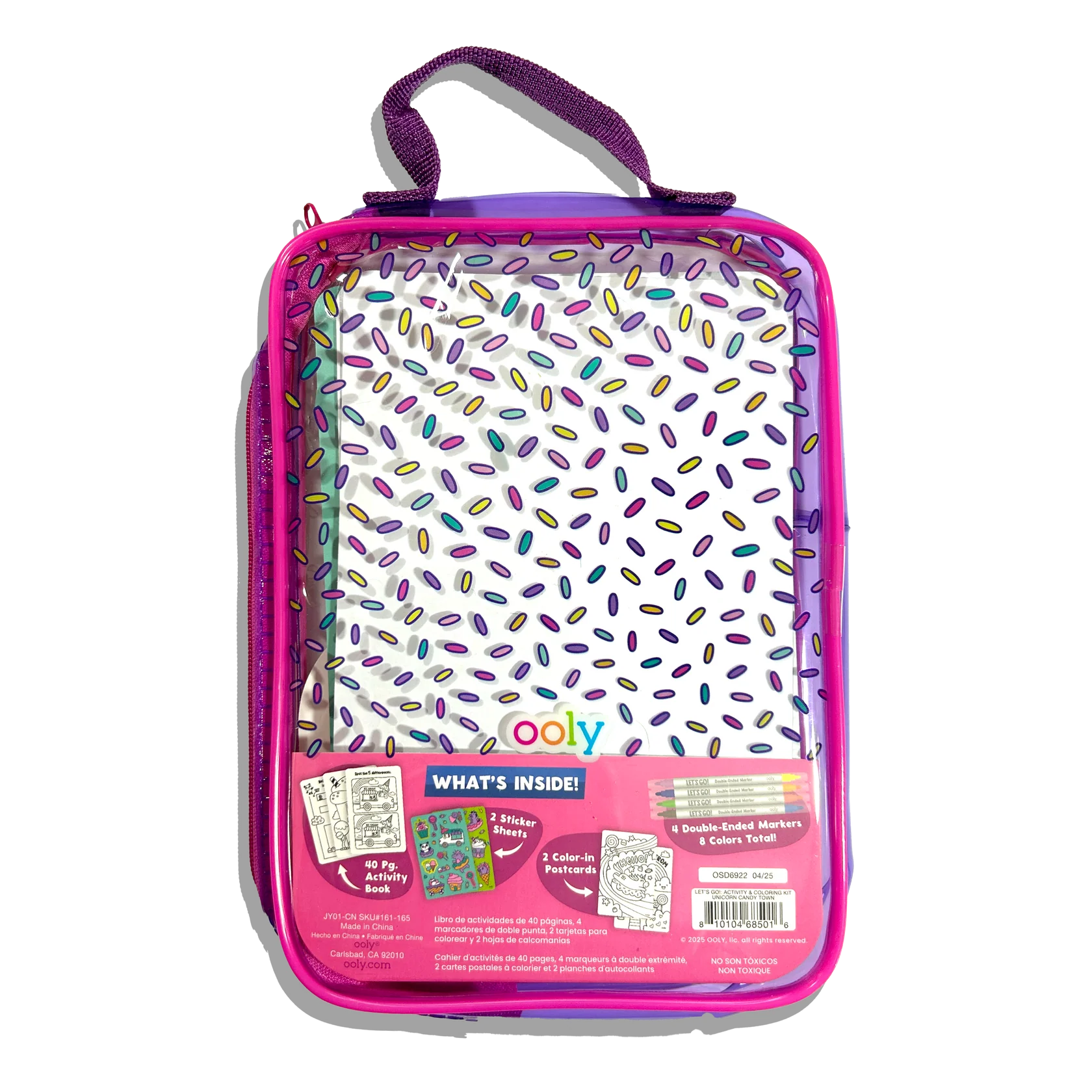 ooly Let's Go!: Activity & Coloring Kit - Unicorn Candy Town