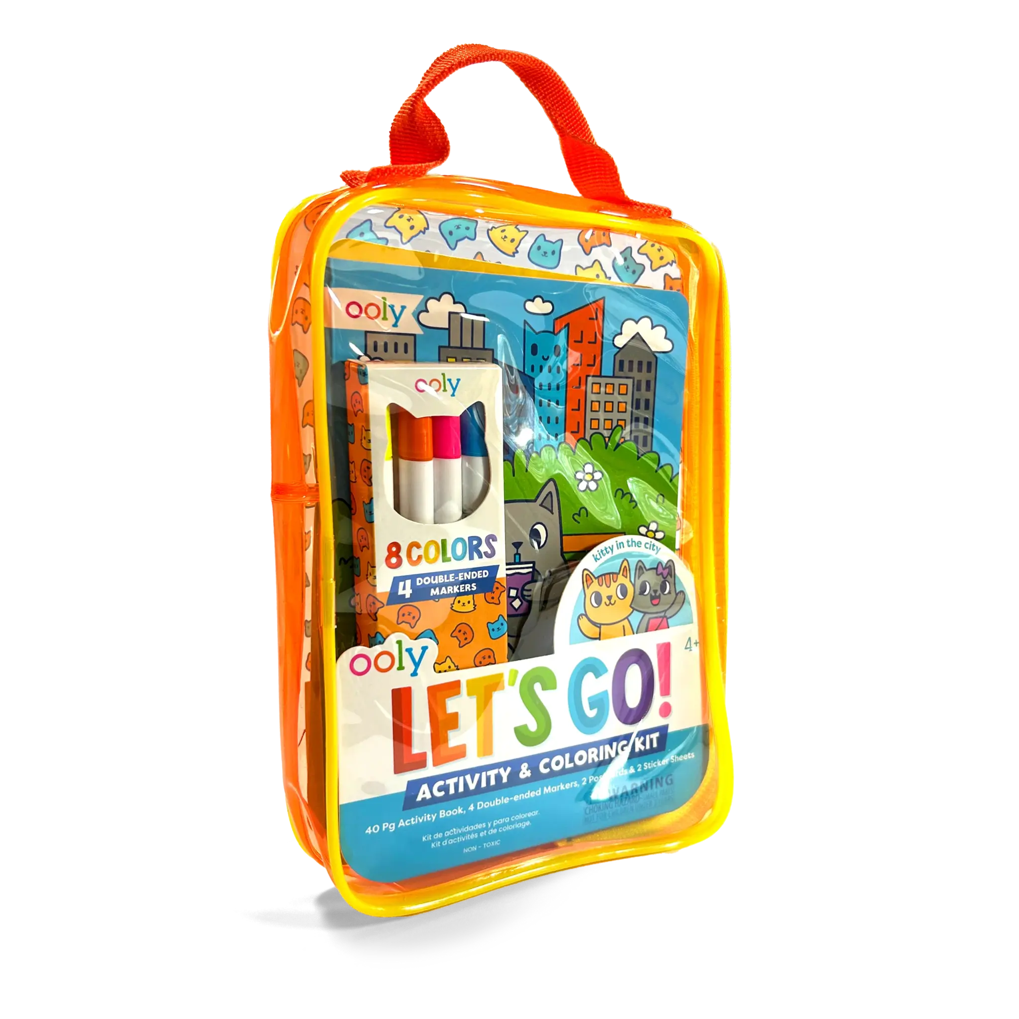 ooly Let's Go!: Activity & Coloring Kit - Kitty In The City