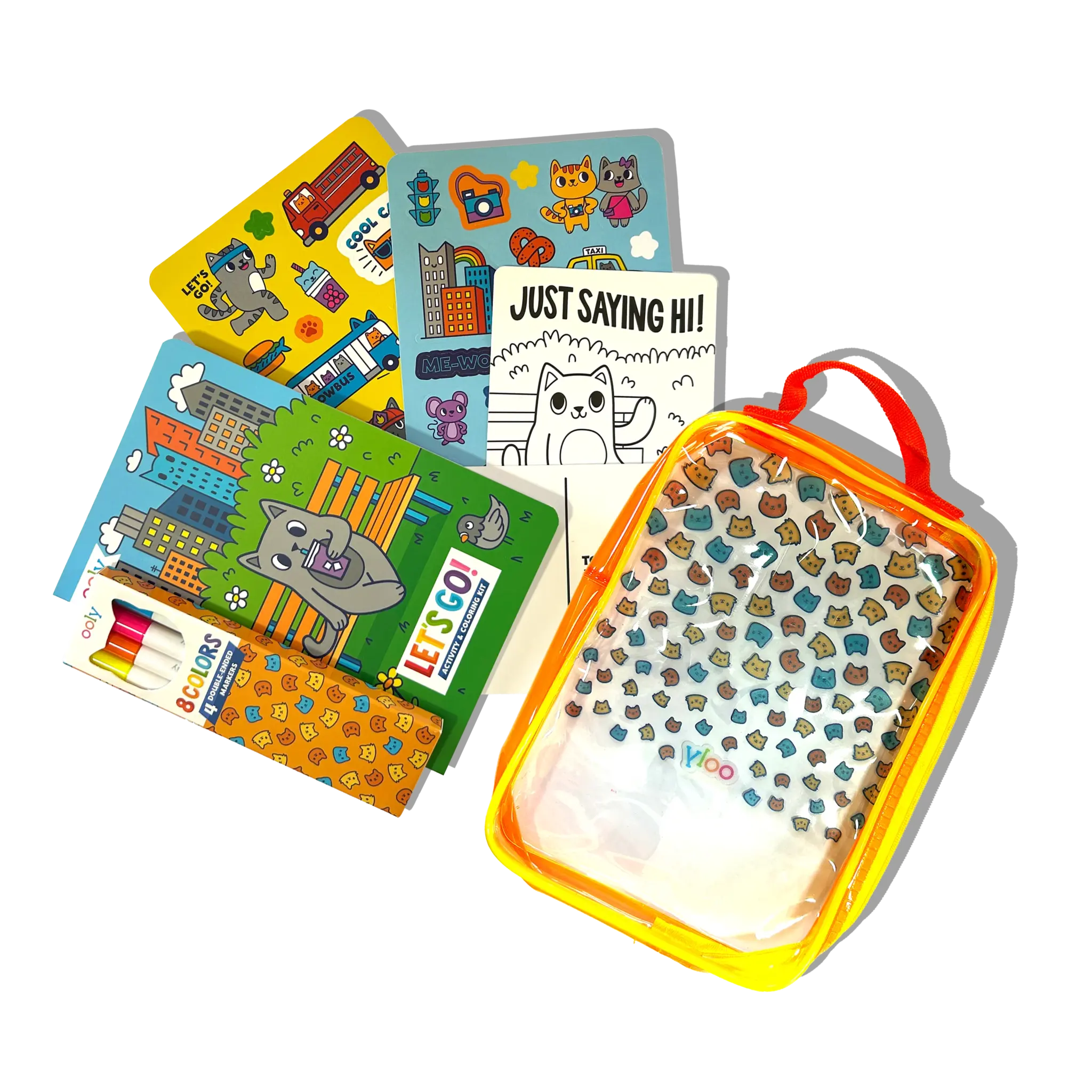 ooly Let's Go!: Activity & Coloring Kit - Kitty In The City