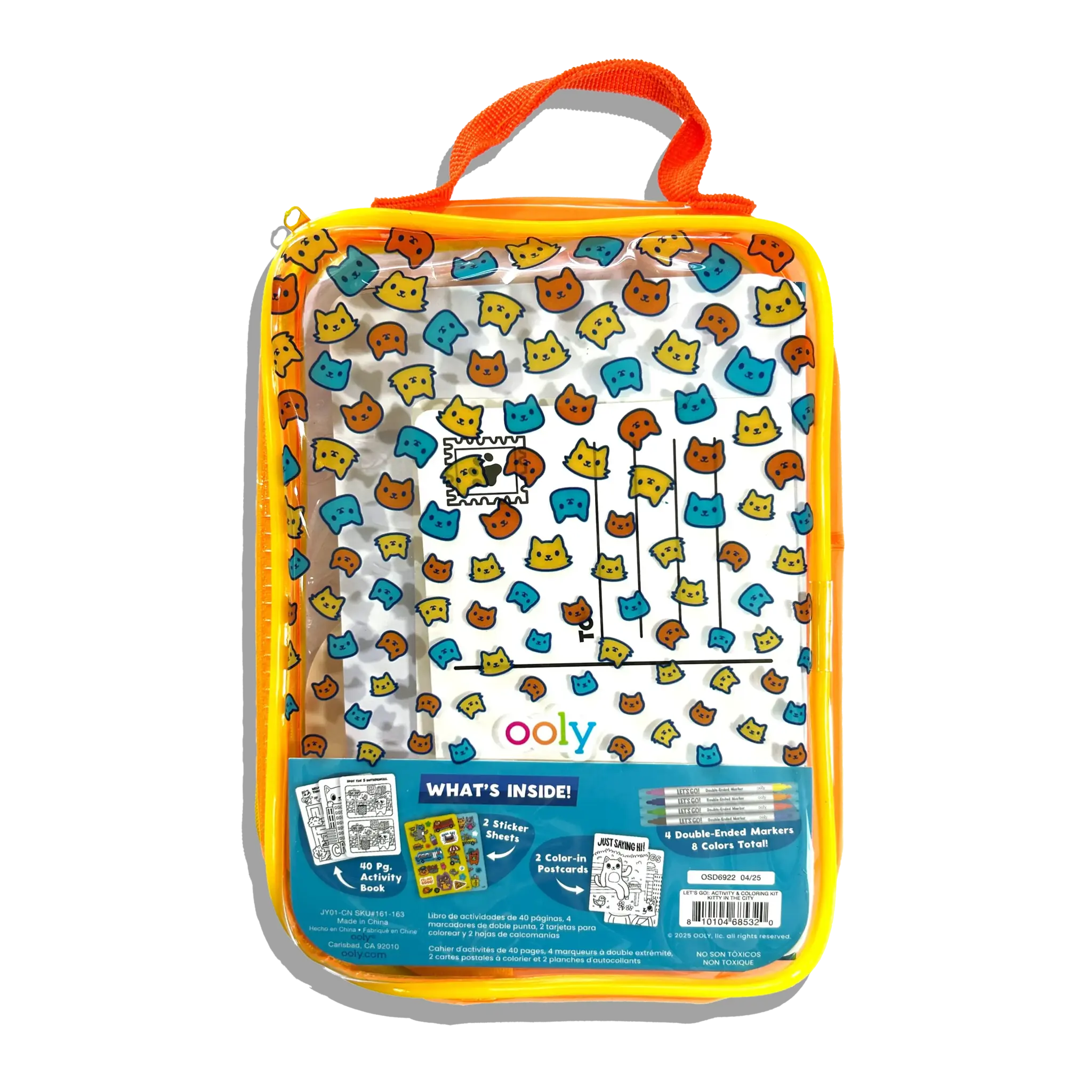 ooly Let's Go!: Activity & Coloring Kit - Kitty In The City