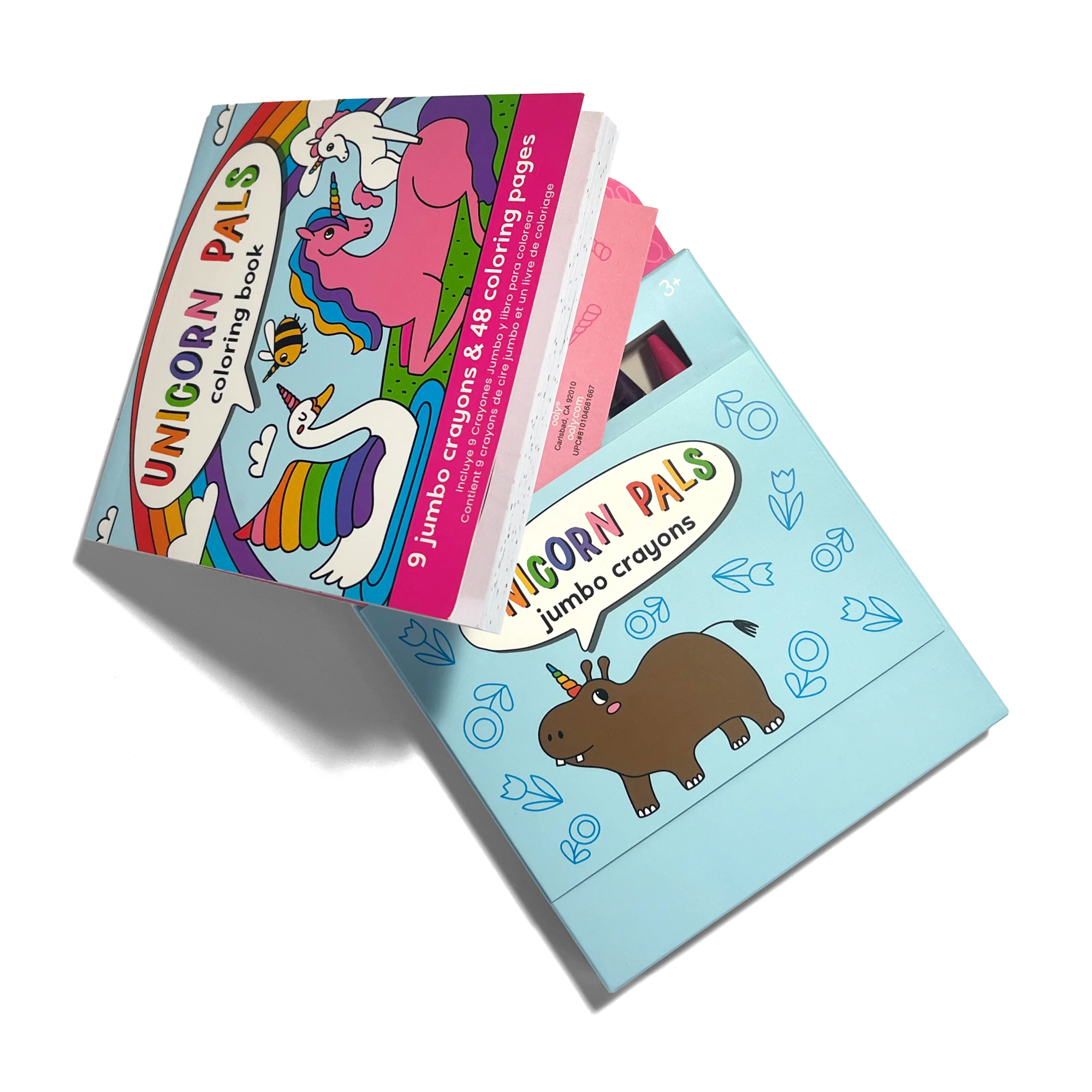 ooly Carry Along Crayons & Coloring Book Kit - Unicorn Pals