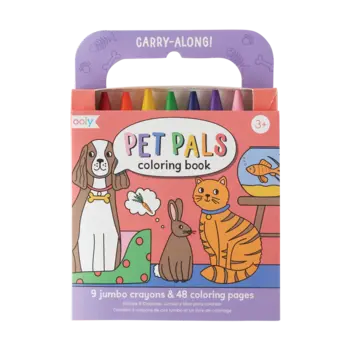 ooly Carry Along Crayon & Coloring Book Kit - Pet Pals