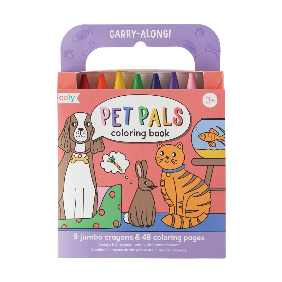 ooly Carry Along Crayon & Coloring Book Kit - Pet Pals