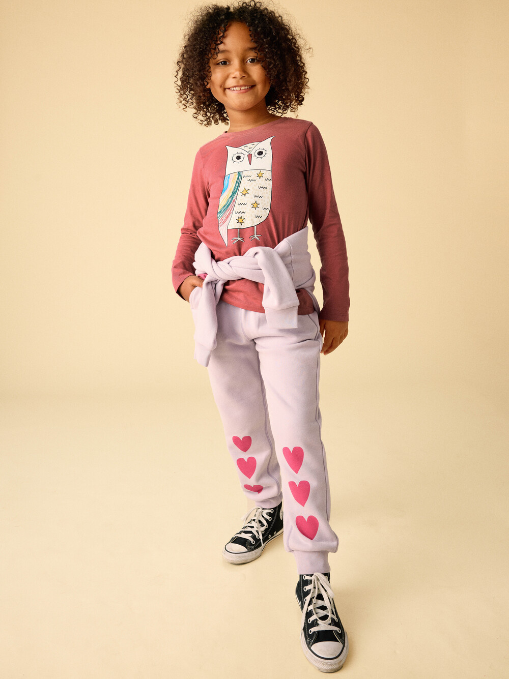 Tea Collection Tea Rainbow Eagle Owl Graphic Tee