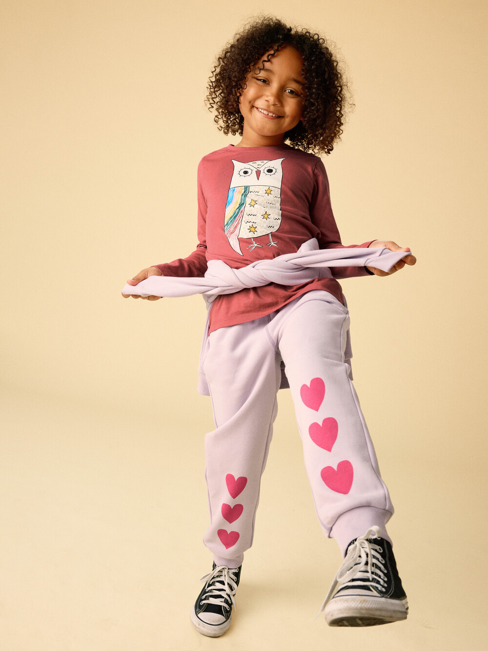 Tea Collection Tea Rainbow Eagle Owl Graphic Tee