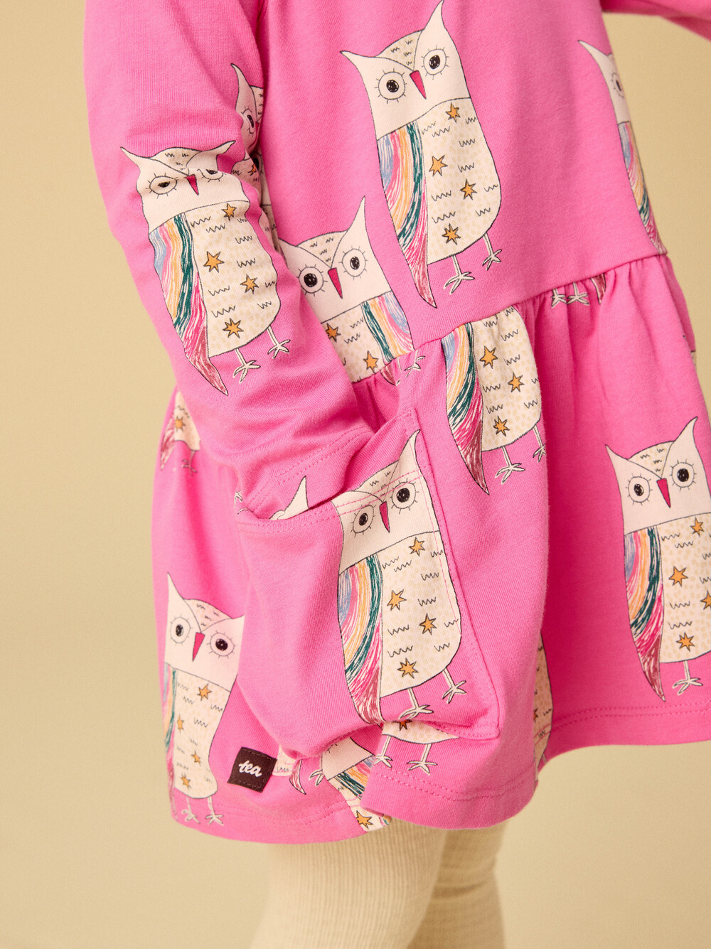 Tea Collection Tea Long Sleeve Pocket Dress