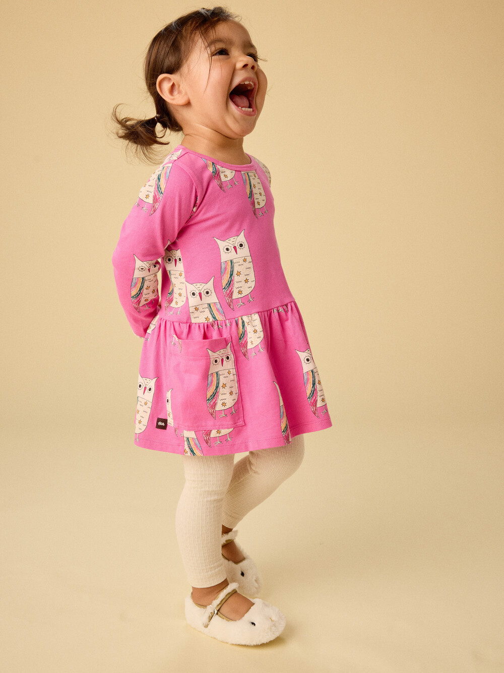 Tea Collection Tea Long Sleeve Pocket Dress