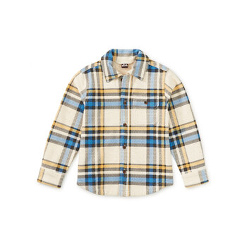 Tea Collection Tea French Terry Plaid Shacket