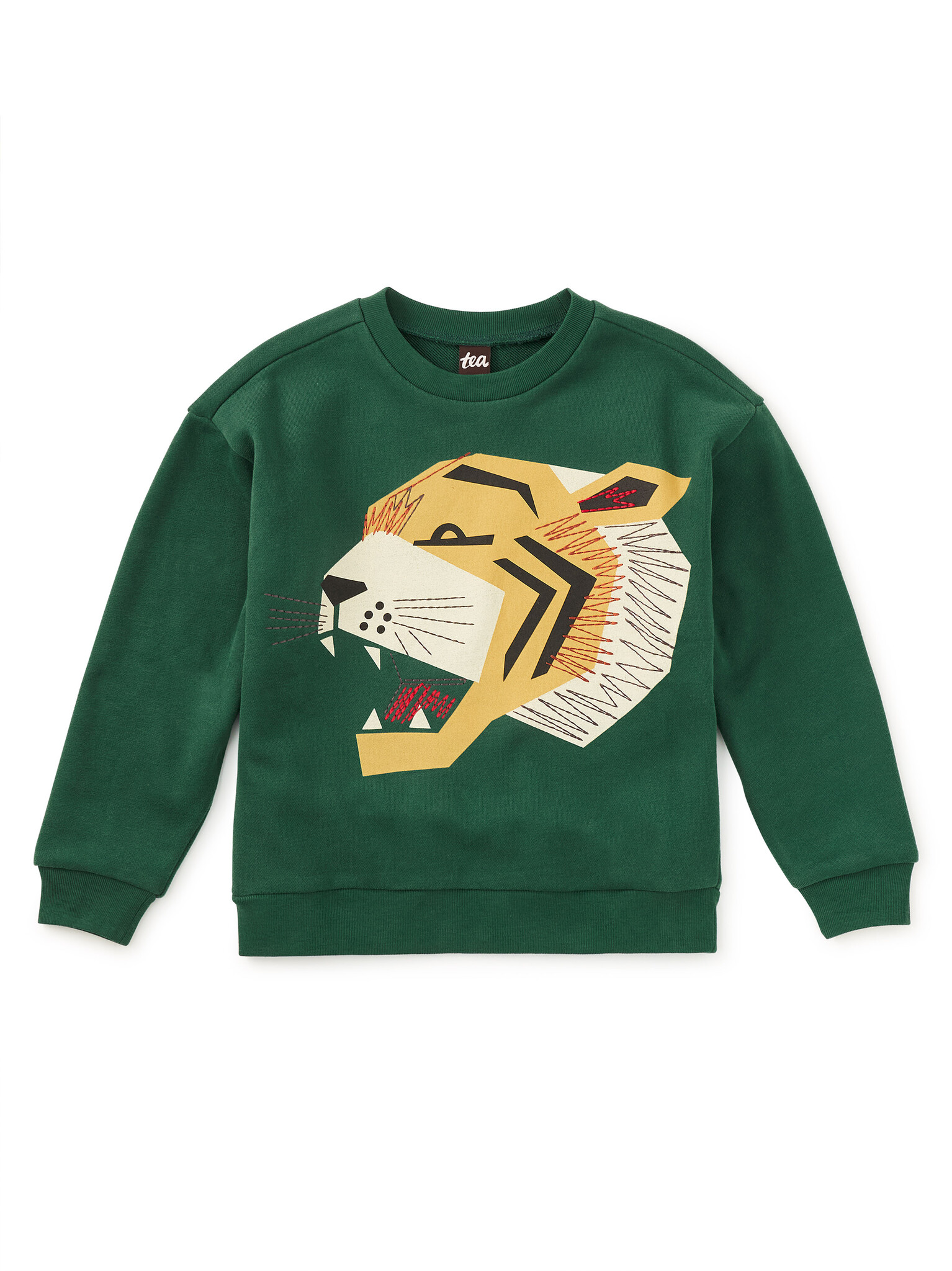 Tea Collection Tea Embroidered Tiger Popover