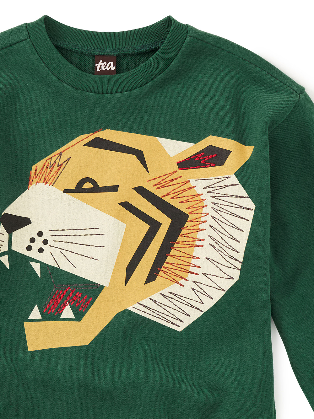 Tea Collection Tea Embroidered Tiger Popover