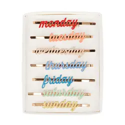 Meri Meri Meri Meri Enamel Week Day Hair Slides