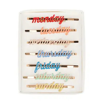 Meri Meri Meri Meri Enamel Week Day Hair Slides