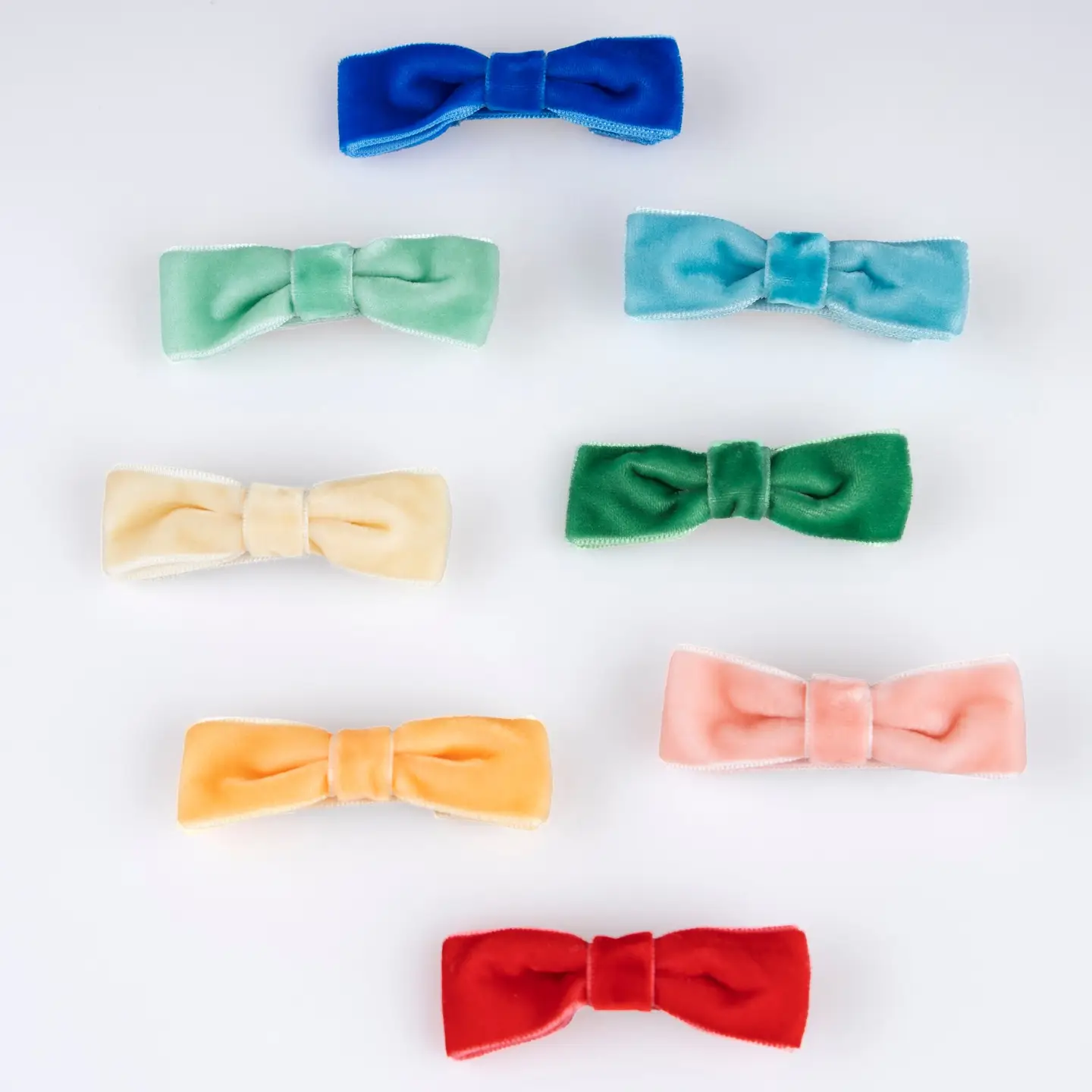 Meri Meri Meri Meri Rainbow Velvet Bow Hair Clips