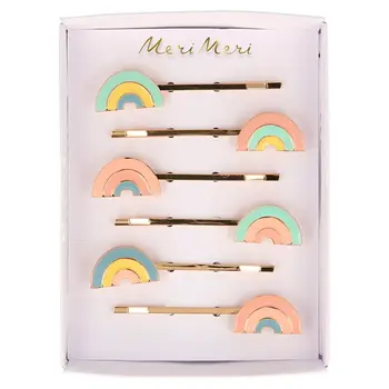 Meri Meri Meri Meri Enamel Rainbow Hair Slides