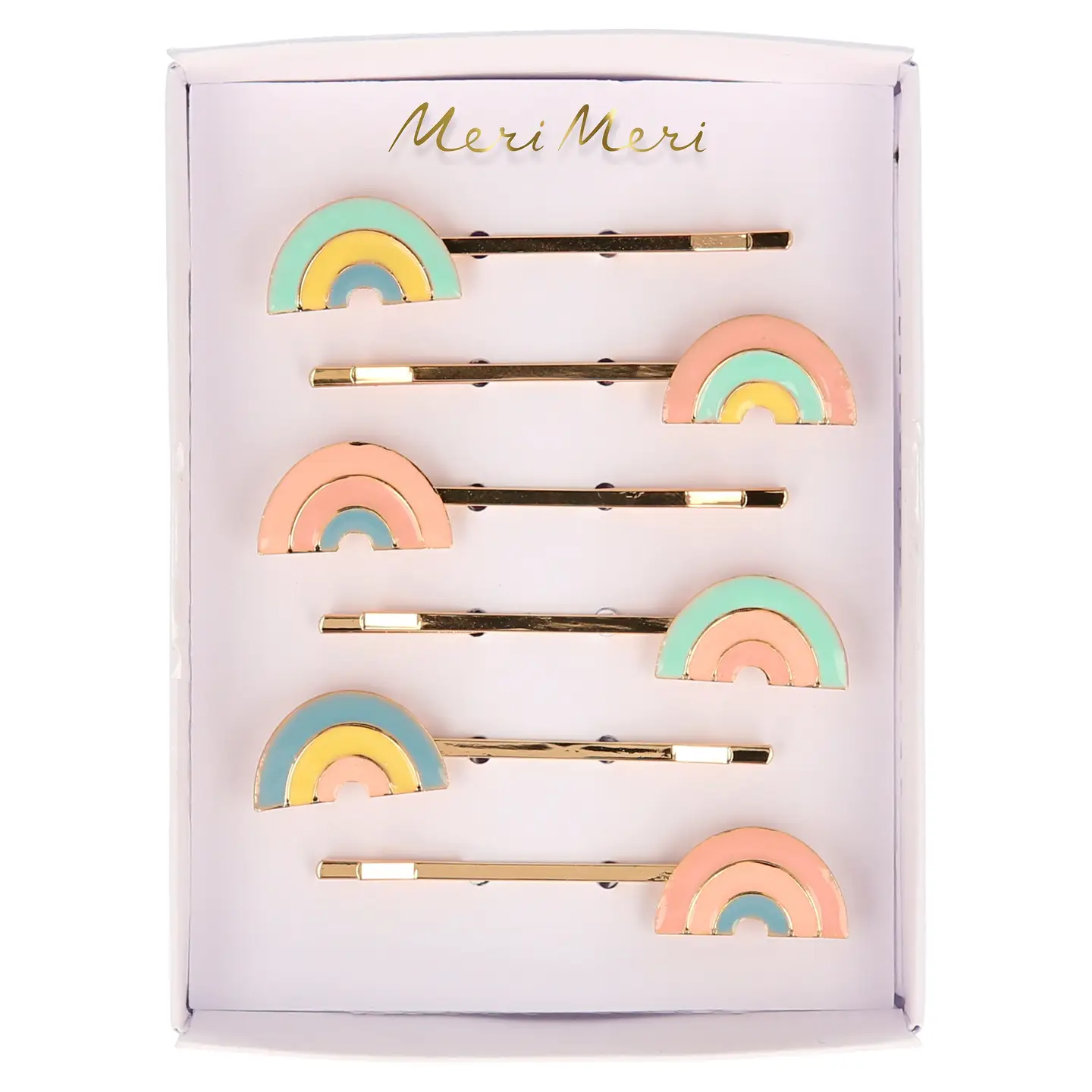 Meri Meri Meri Meri Enamel Rainbow Hair Slides