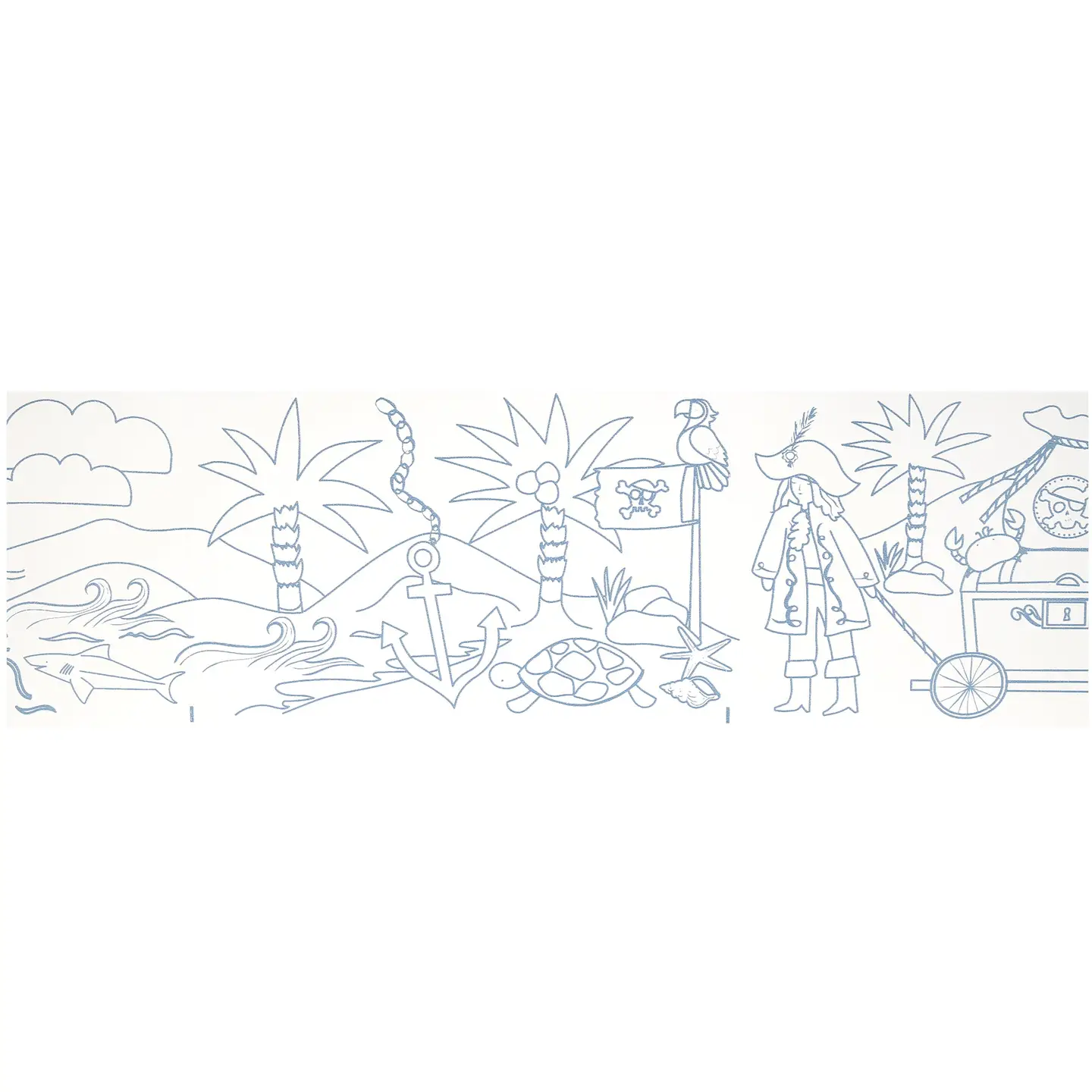 Meri Meri Meri Meri Pirate Coloring Roll