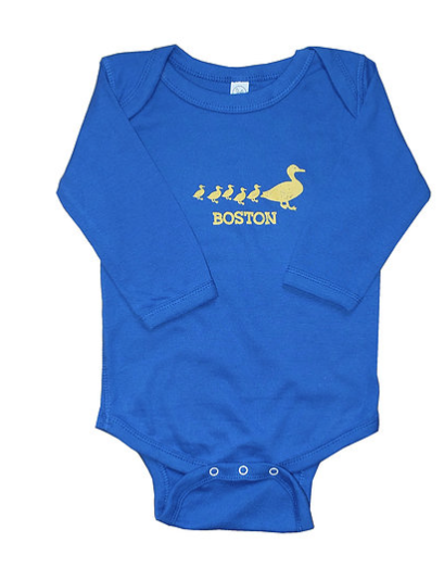 Sidetrack Sidetrack Long Sleeve Boston Ducklings Bodysuit