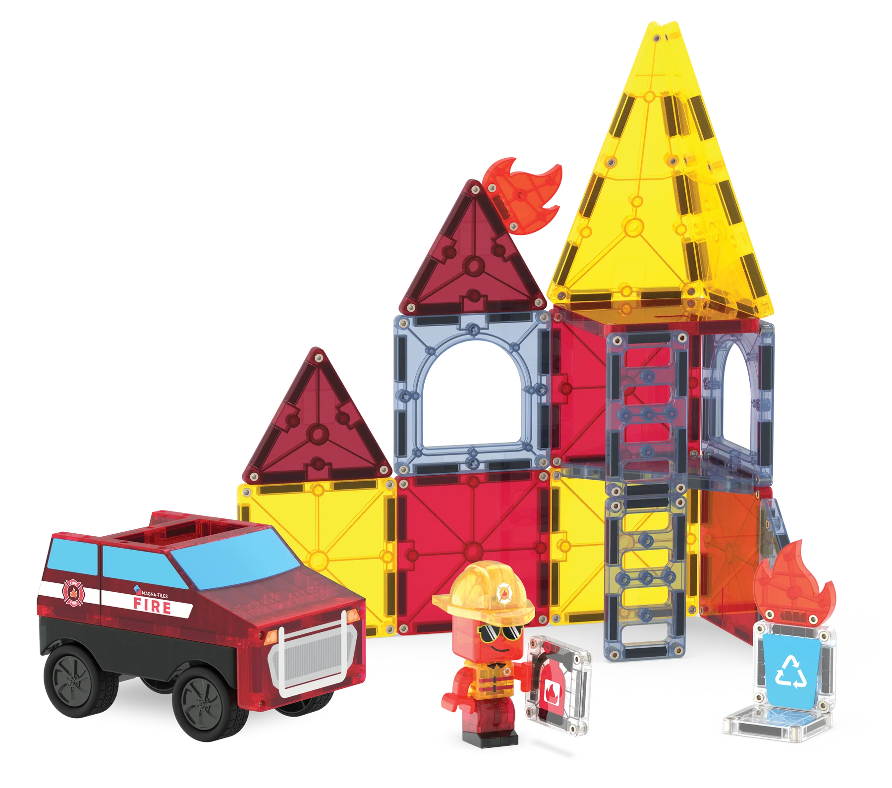 Magna-Tiles Magna-Tiles Fire Rescue 27-Piece Set