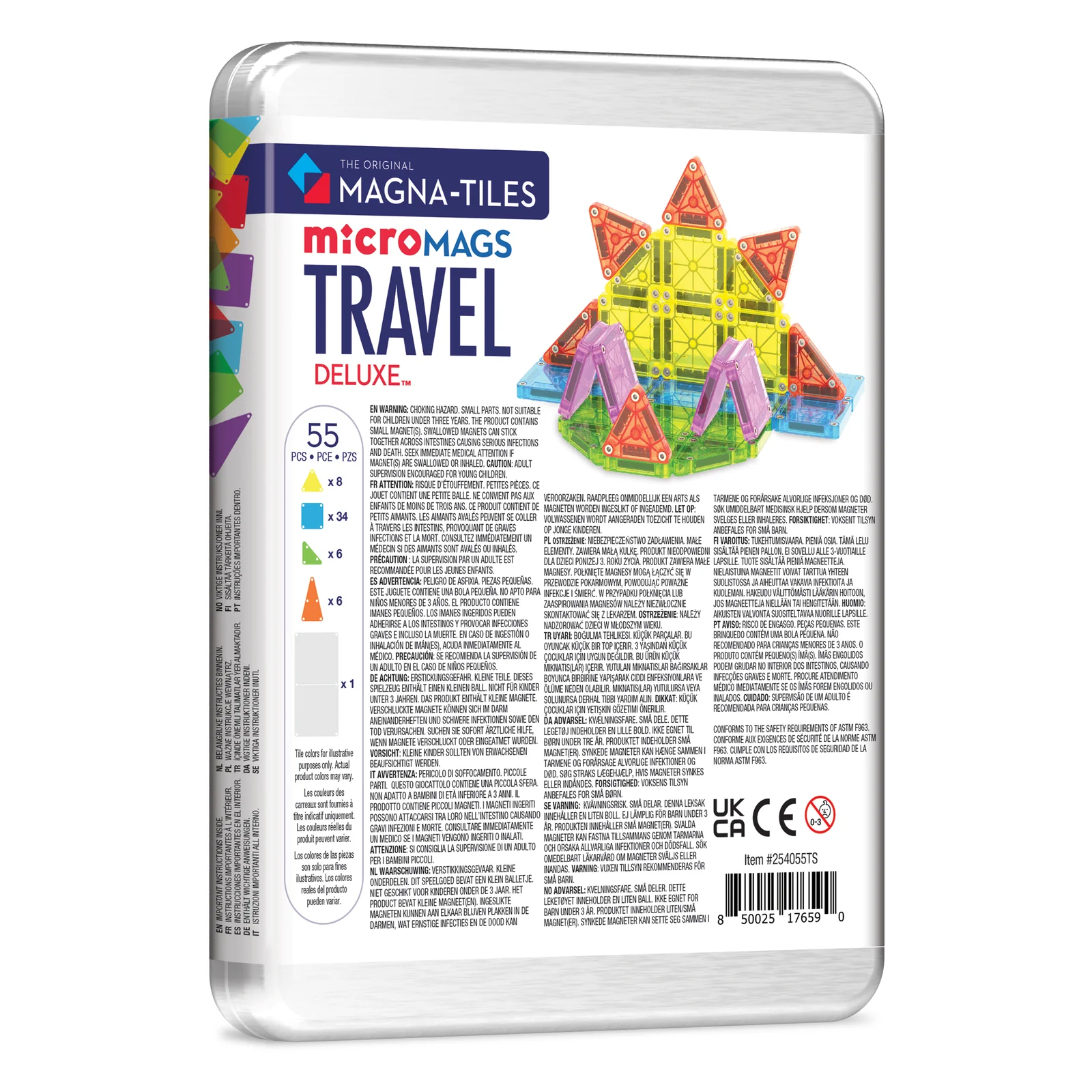 Magna-Tiles Magna-Tiles Travel Set Deluxe 55-Piece Set