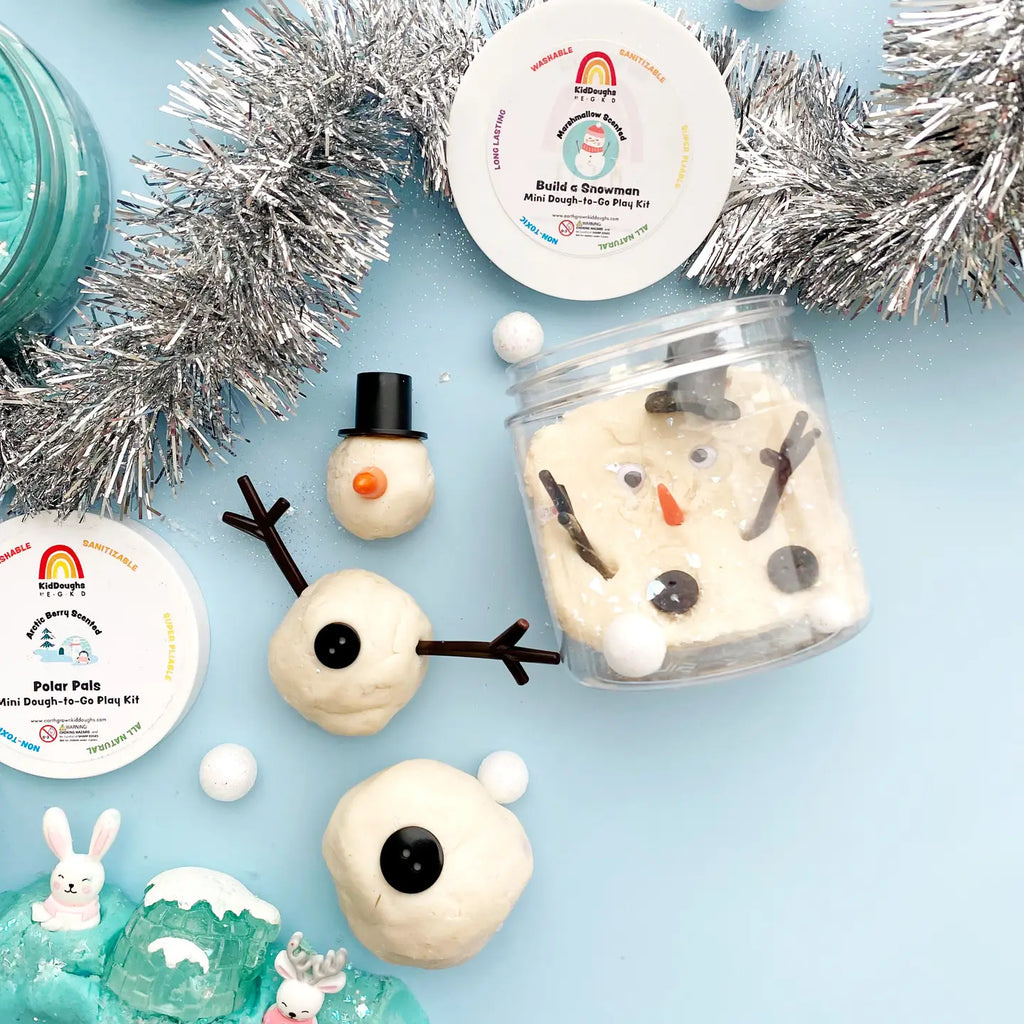 Earth Grown KidDoughs Snowman Mini Dough-To-Go