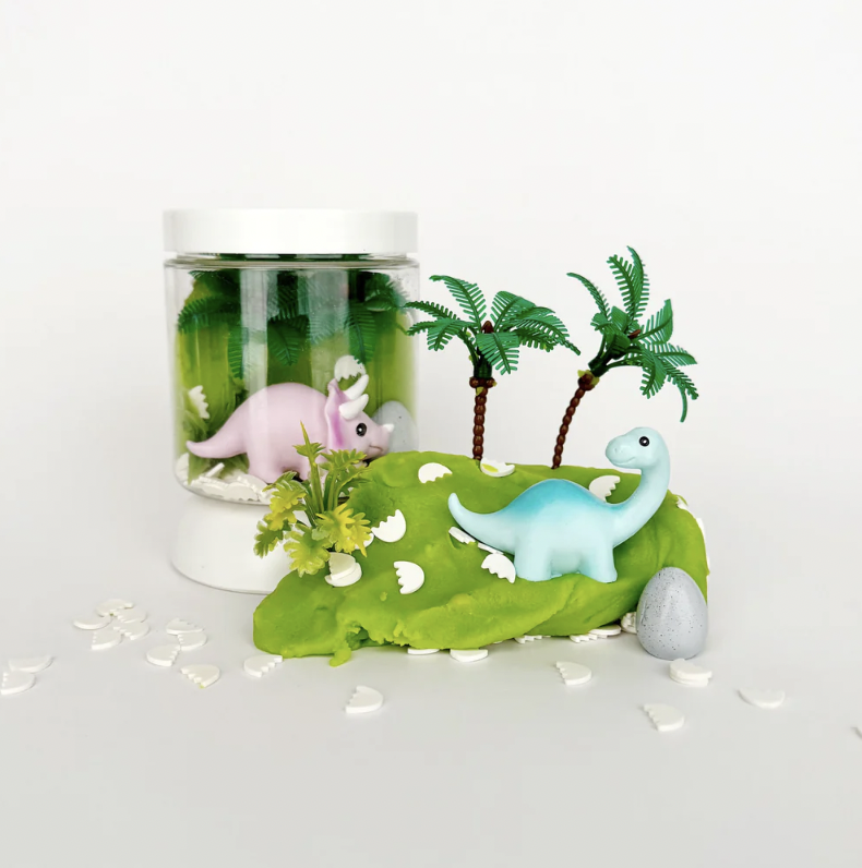 Earth Grown KidDoughs Dinosaur Mini Dough-To-Go