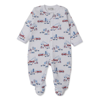 kissy kissy Kissy Kissy Rescue Raid Zip Print Footie