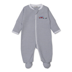 kissy kissy Kissy Kissy Resuce Raid Stripe Zip Footie