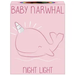 Iscream Baby Narwhal Night Light-Pink