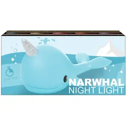 Iscream Narwhal Night Light-Turquoise