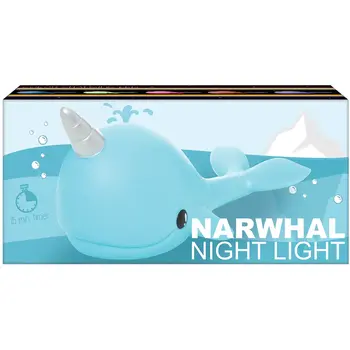 Iscream Narwhal Night Light-Turquoise