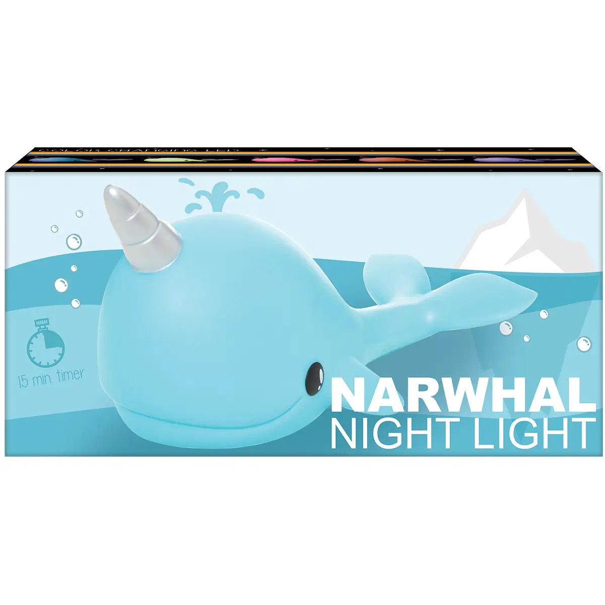Iscream Narwhal Night Light-Turquoise