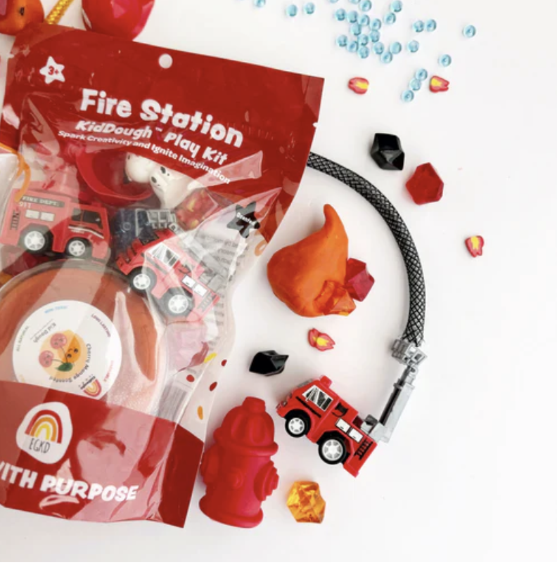 Earth Grown KidDoughs Fire Station KidDough Play Kit