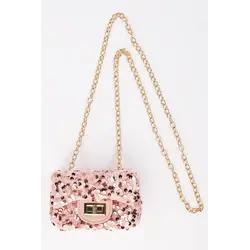 Pink Sequin Purse