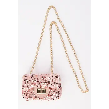 Pink Sequin Purse