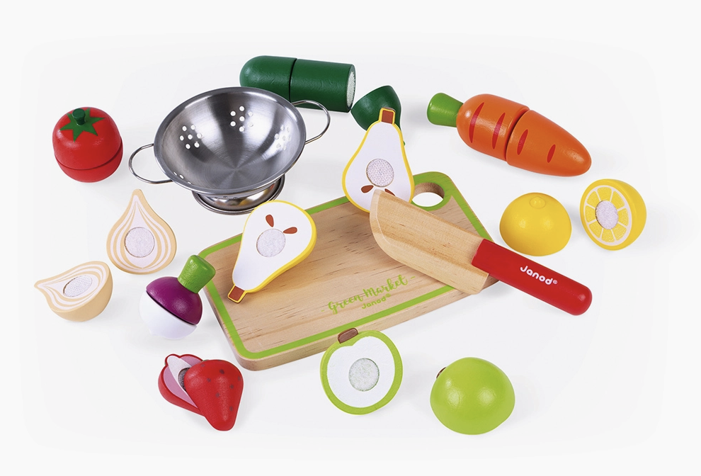 Janod Janod Green Market  Fruits & Veggies Maxi Set