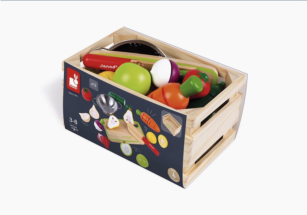 Janod Janod Green Market  Fruits & Veggies Maxi Set