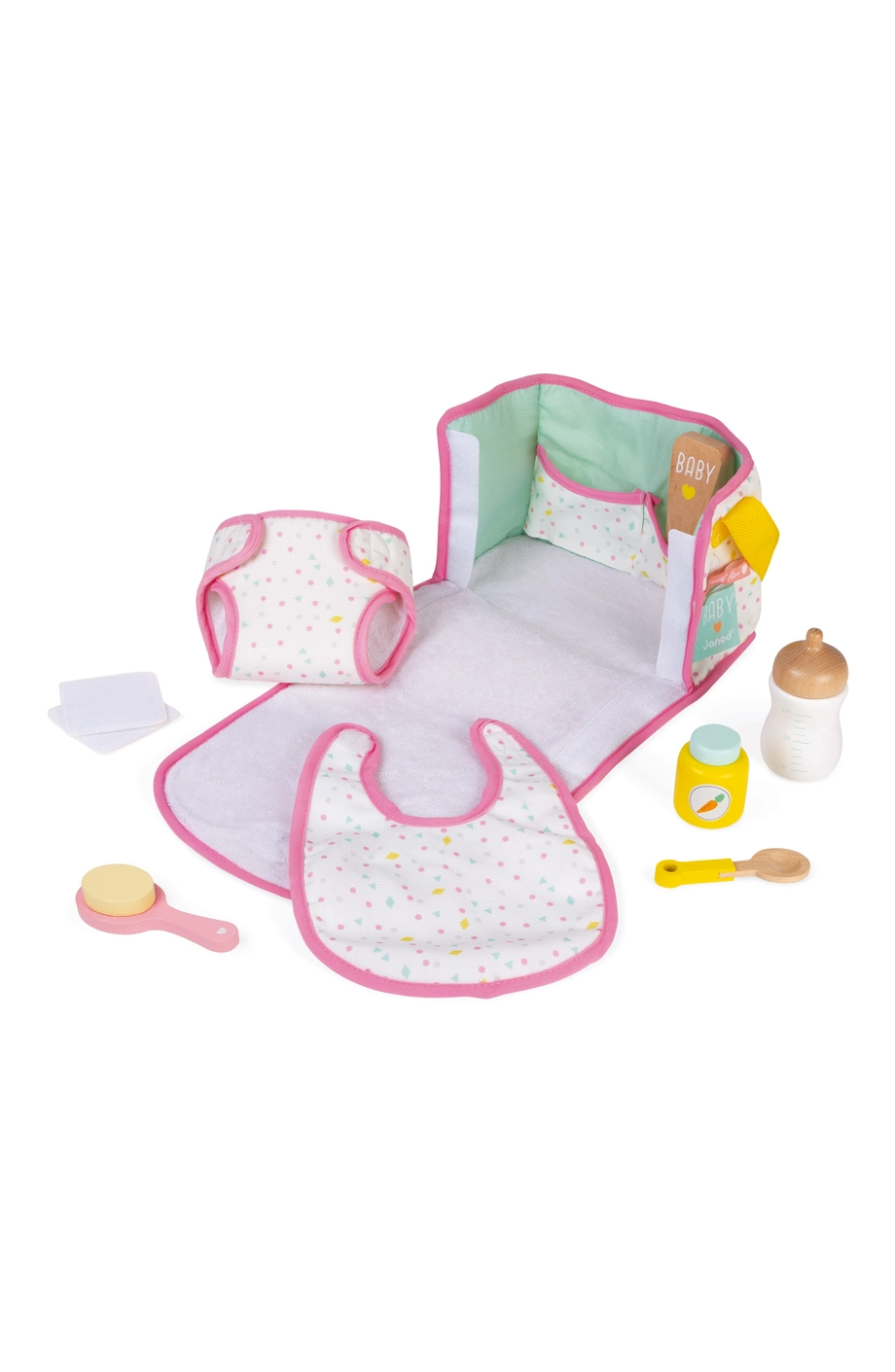 Janod Janod Pretend Play Toy Nursery & Changing Set