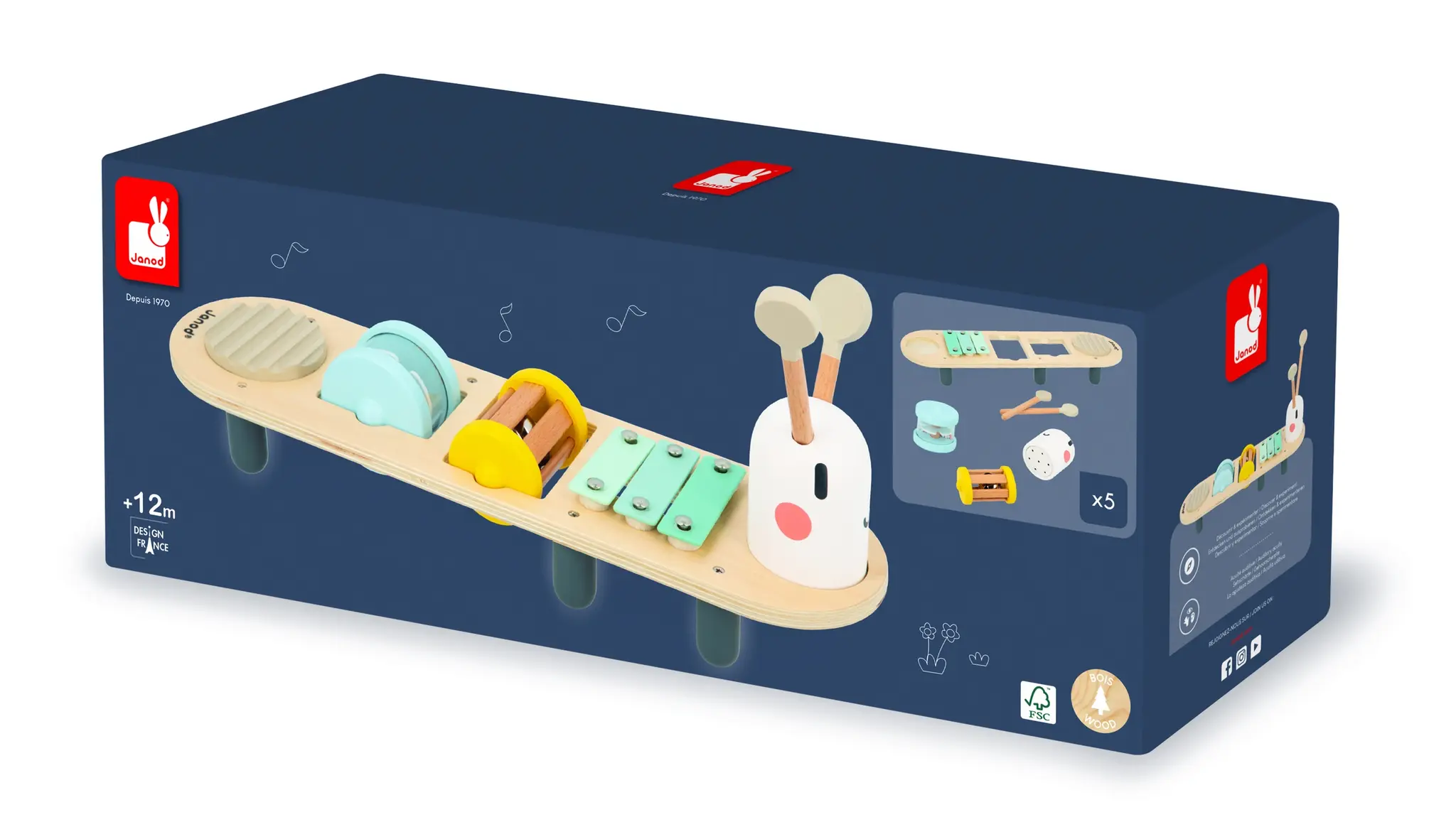 Janod Janod Sweet Cocoon-Caterpillar Music Stand